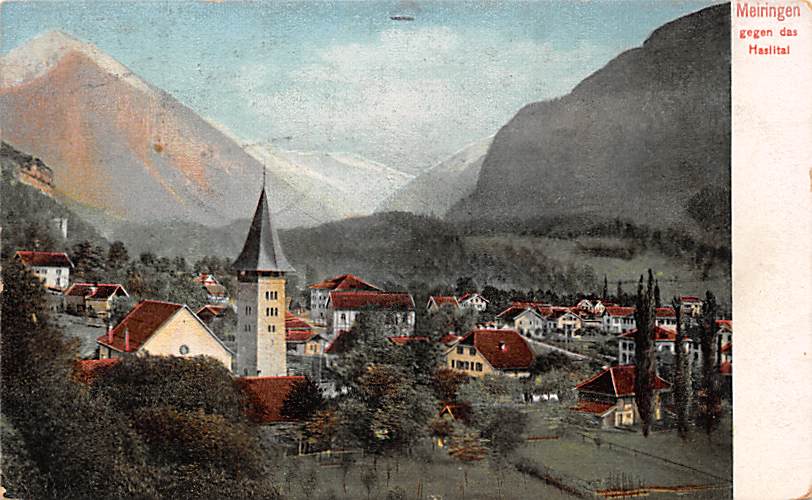 Meiringen, gegen das Haslital