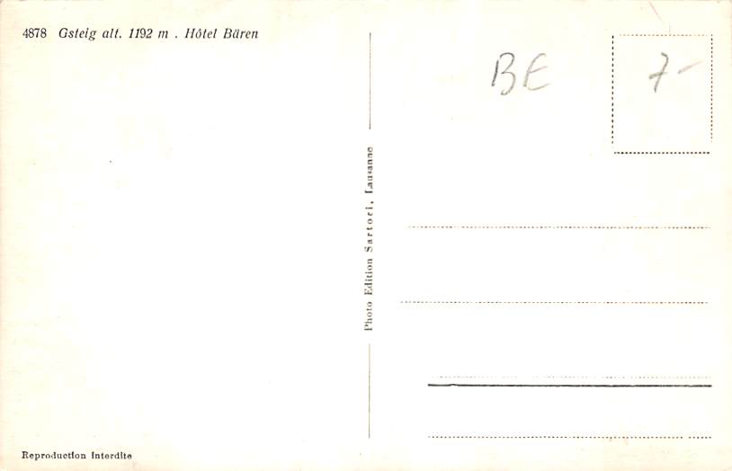 Gsteig, Hotel Bären