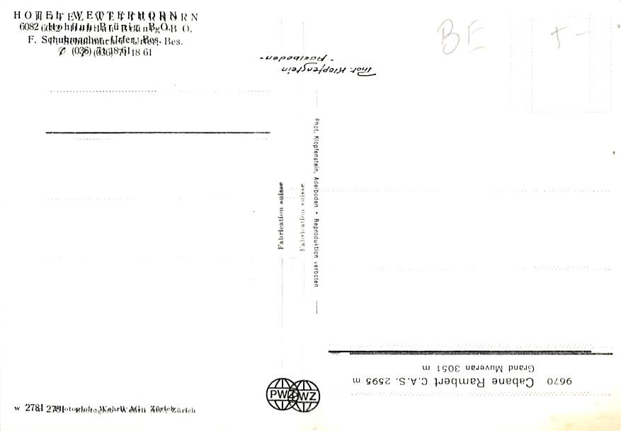 Hohfluh, Hotel Wetterhorn