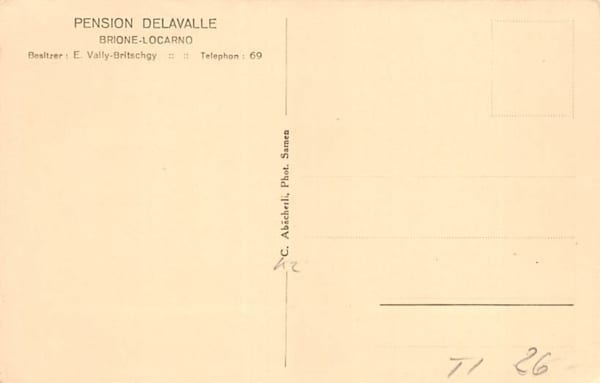 Brione, Locarno, Pension Dellavalle