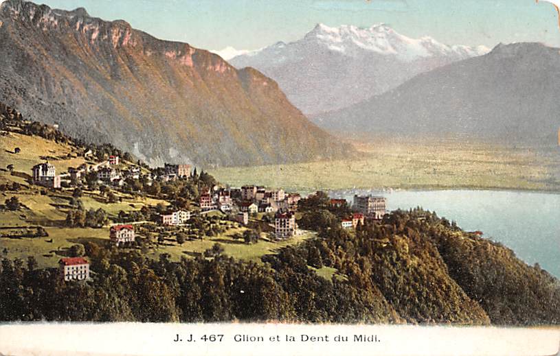 Glion, et la Dent du Midi