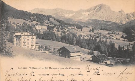 Villars, et le Gd. Muveran, vus de Chesières