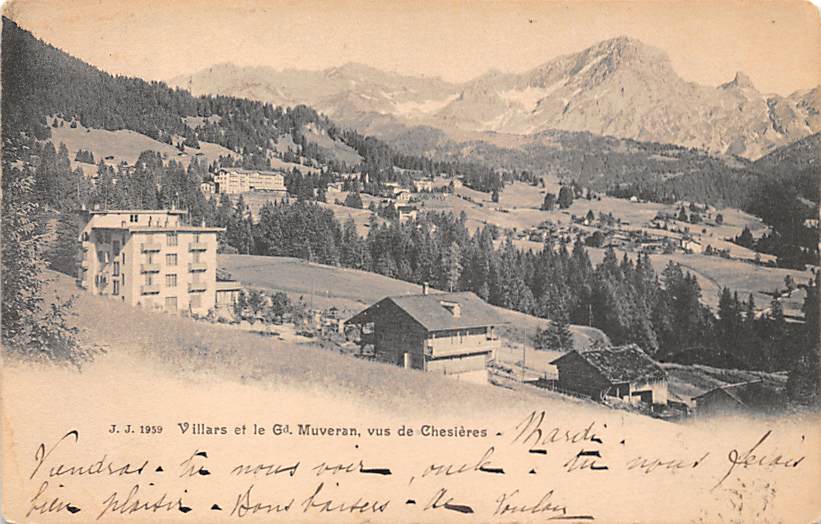 Villars, et le Gd. Muveran, vus de Chesières