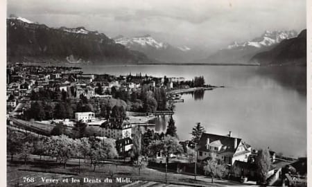 Vevey, et les Dents du Midi
