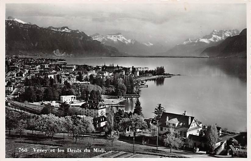 Vevey, et les Dents du Midi