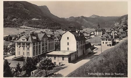Vallorbe, et la Dent de Vaulion