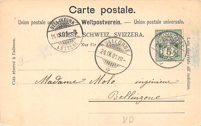 Vallorbe, Souvenir de Vallorbe