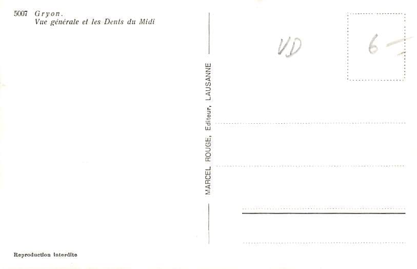 Gryon, et les Dents du Midi