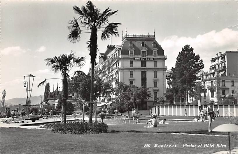 Montreux, Piscine et Hotel Eden
