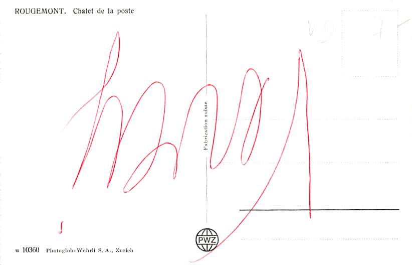 Rougemont, Chalet de la poste