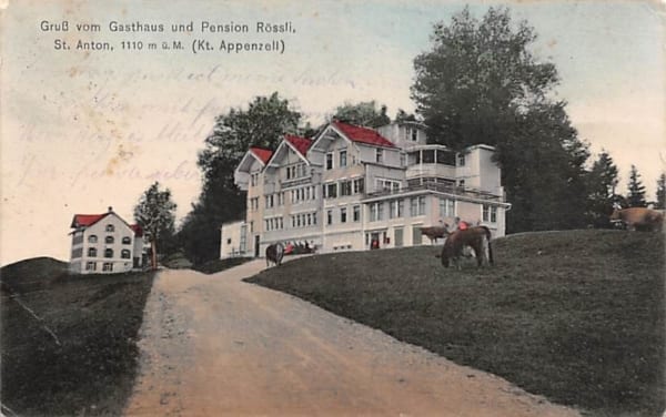 Oberegg, Gruss vom Gasthaus und Pension Rössli