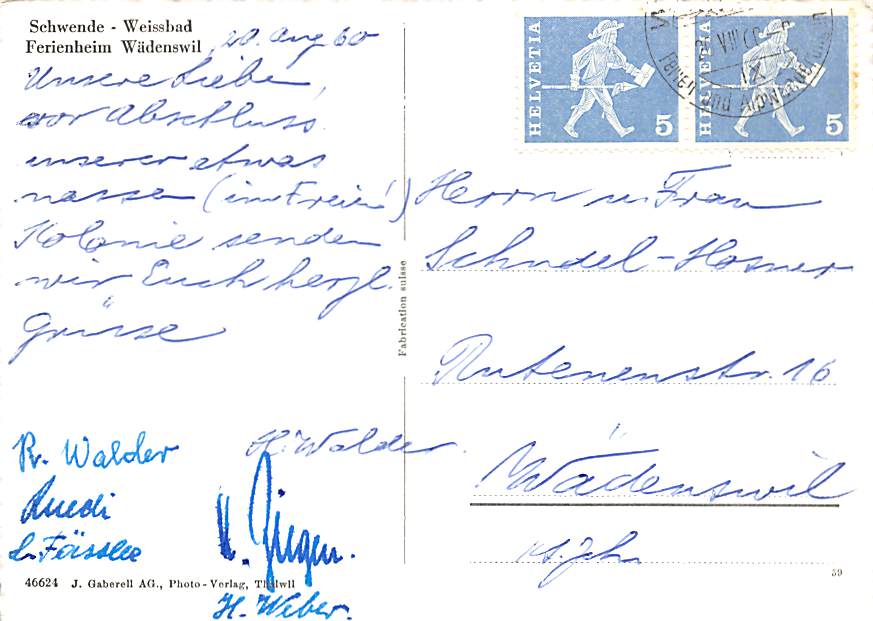 Schwende, Weissbad, Ferienheim Wädenswil