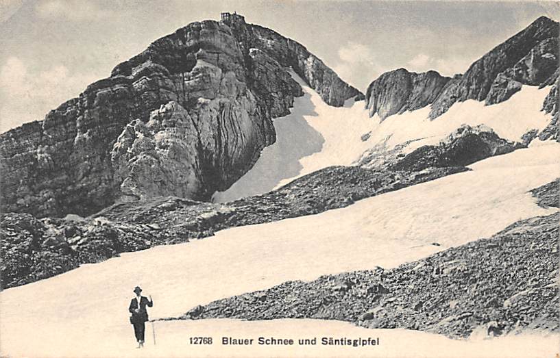 Säntisgipfel, Blauer Schnee