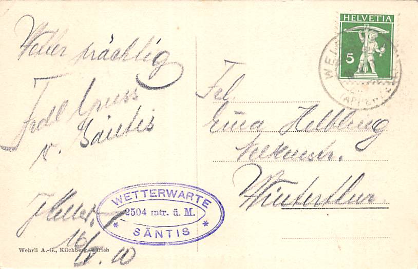 Säntisgipfel, Blauer Schnee