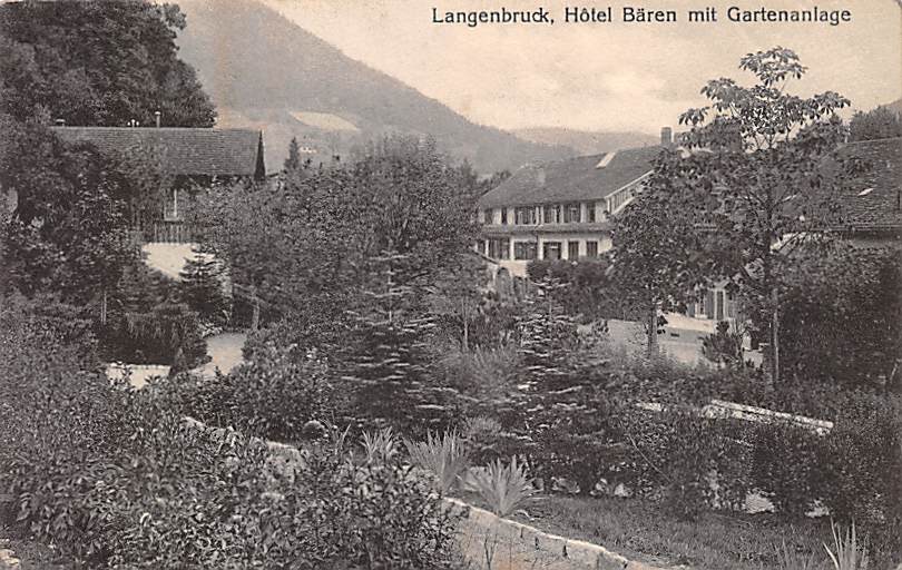 Langenbruck, hotel Bären mit Gartenanlage