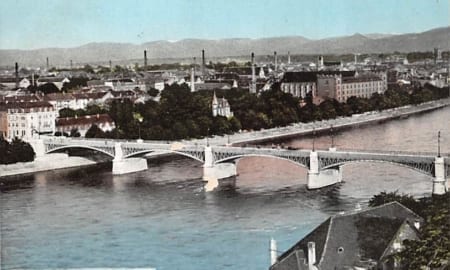 Basel, Johanniterbrücke mit Kleinbasel