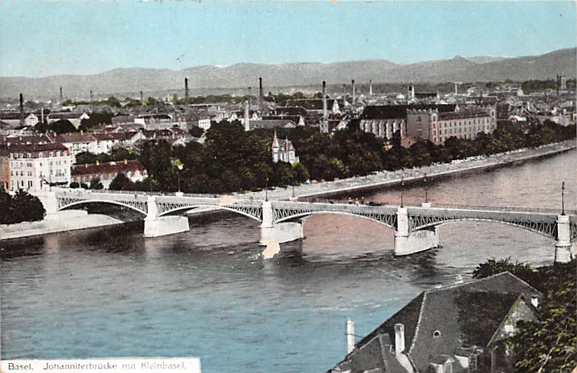 Basel, Johanniterbrücke mit Kleinbasel