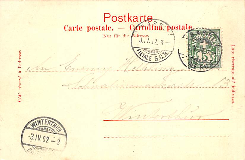 Basel, Wettsteinbrücke und Münster