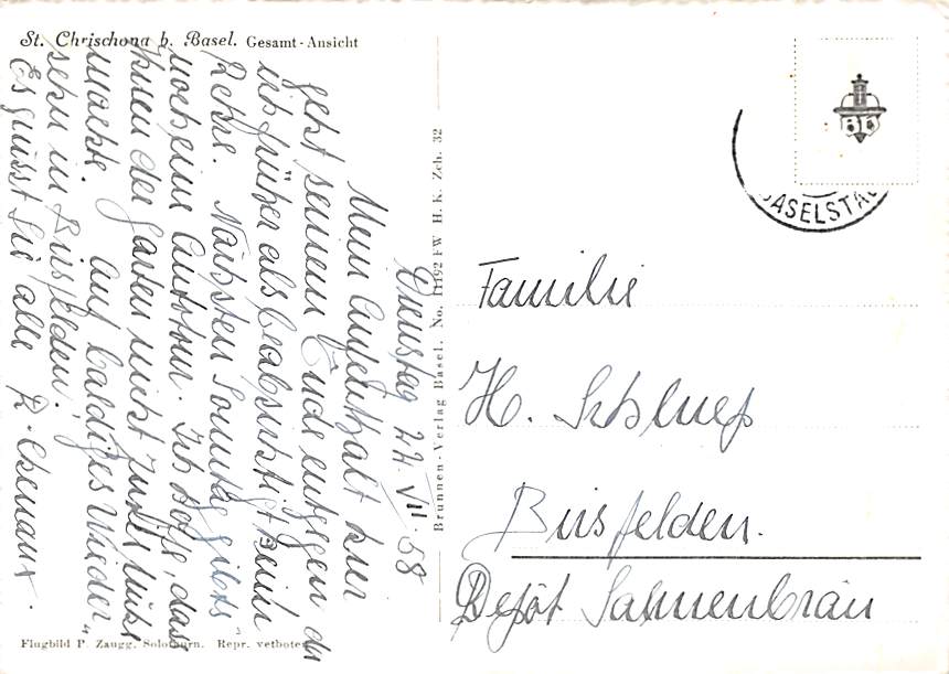 St. Chrischona b. Basel, Gesamt-Ansicht