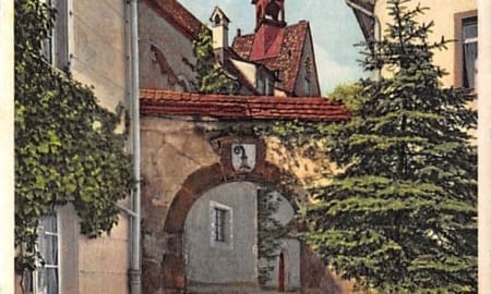 St. Chrischona b. Basel, Aufgang zur Kirche