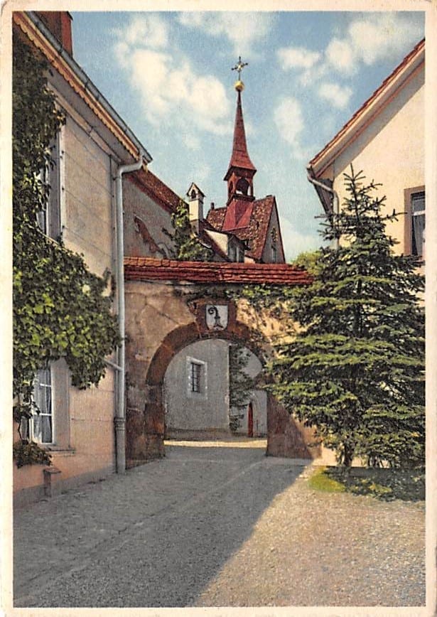 St. Chrischona b. Basel, Aufgang zur Kirche