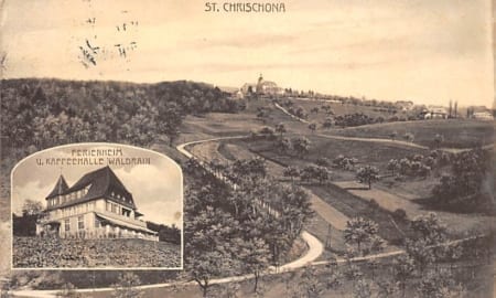 St. Chrischona b. Basel, Ferienheim V. Kaffeehalle Waldrain