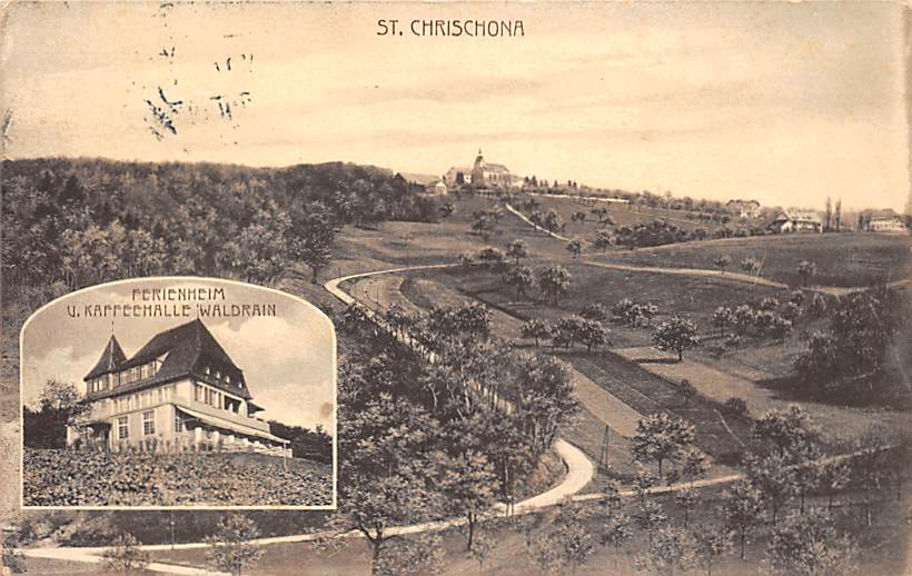 St. Chrischona b. Basel, Ferienheim V. Kaffeehalle Waldrain