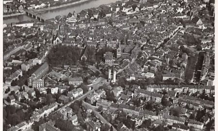 Basel, Spalentor, Fliegeraufnahme