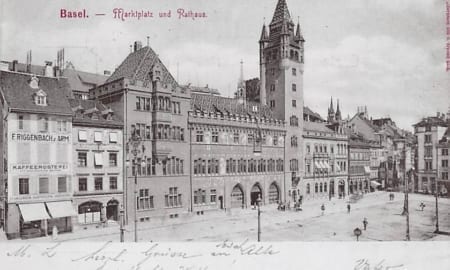 Basel, Marktplatz und Rathaus
