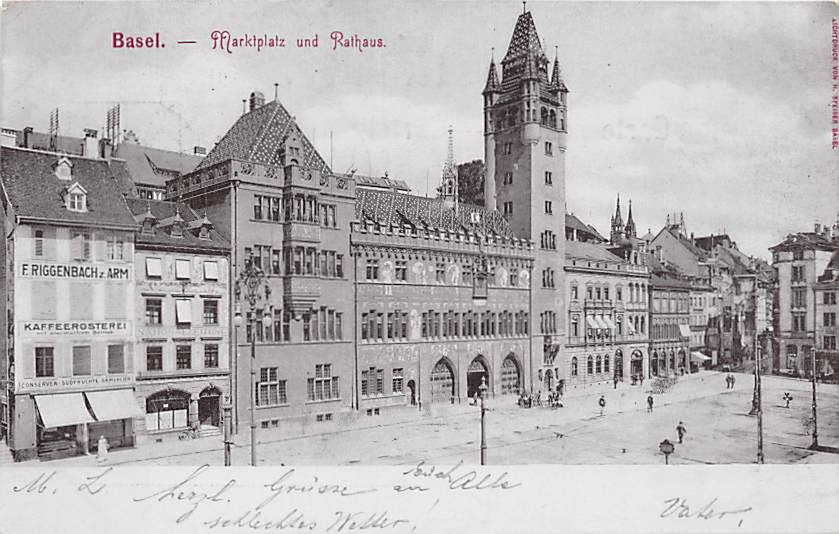 Basel, Marktplatz und Rathaus