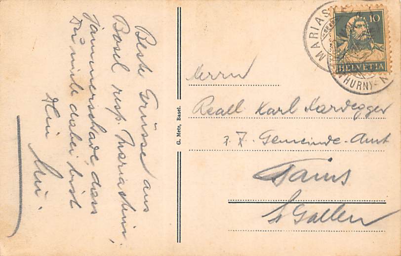 Basel, Rathaushof (Hinterfassade)