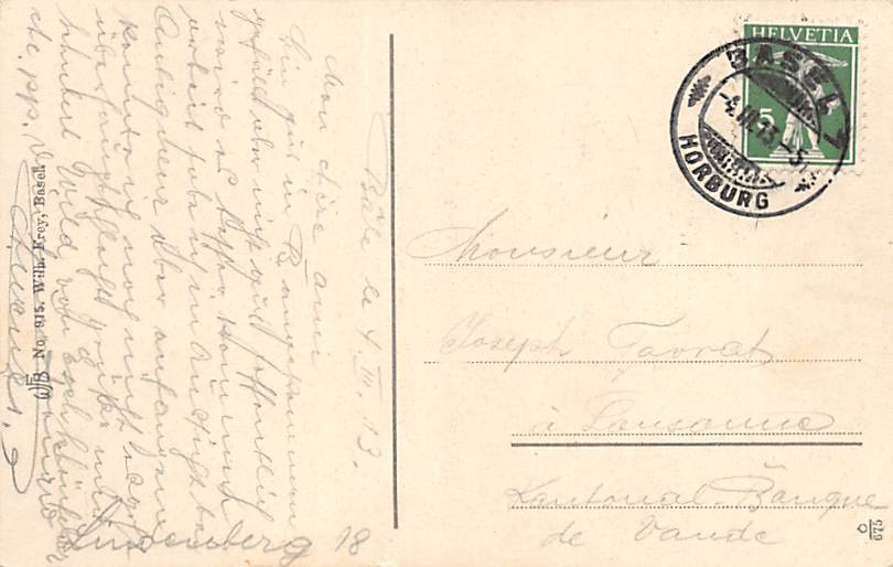 Basel, Strassburgerdenkmal mit Bundesbahnhof