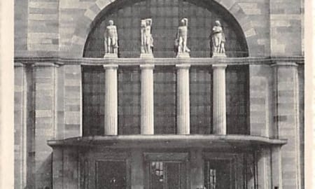 Basel, der neue Badische Bahnhof, Haupteingang