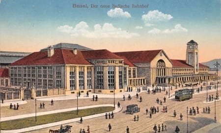 Basel, der neue Badische Bahnhof