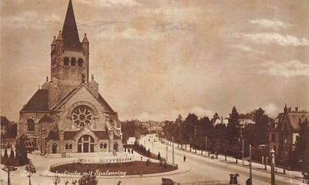 Basel, Pauluskirche mit Spalenring