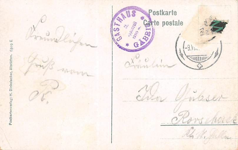 Gäbris, Gruss vom Gäbris