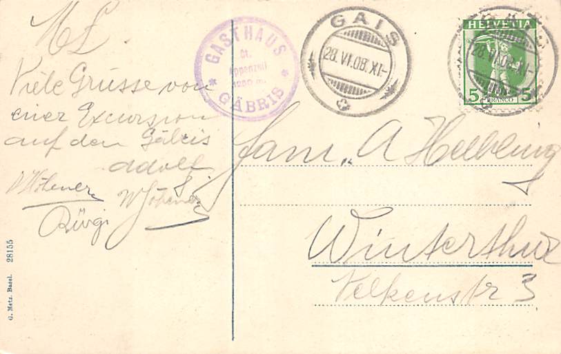 Gäbris, Gruss vom Gäbris