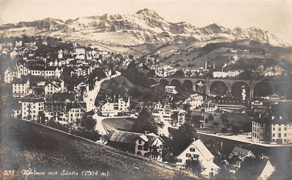 Herisau, mit Säntis