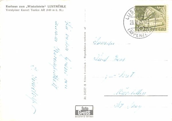 Teufen, Kurhaus zum Winkelstein