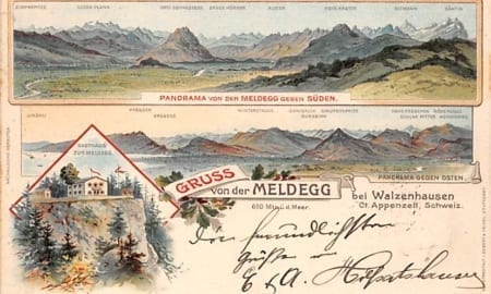 Walzenhausen, Gruss von der Meldegg