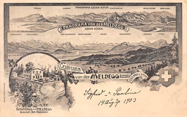 Walzenhausen, Gruss von der Meldegg
