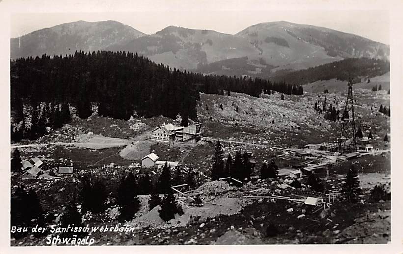 Schwägalp, Bau der Säntisschwebebahn