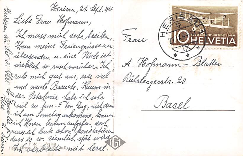 Schwellbrunn, mit Säntis