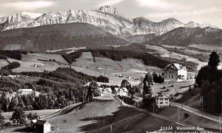 Waldstatt, Erholungsheim Sonnenhalde mit Säntis