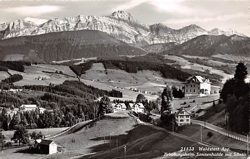 Waldstatt, Erholungsheim Sonnenhalde mit Säntis