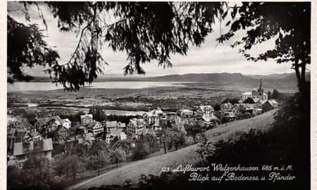 Walzenhausen, Luftkurort, Blick auf Bodensee