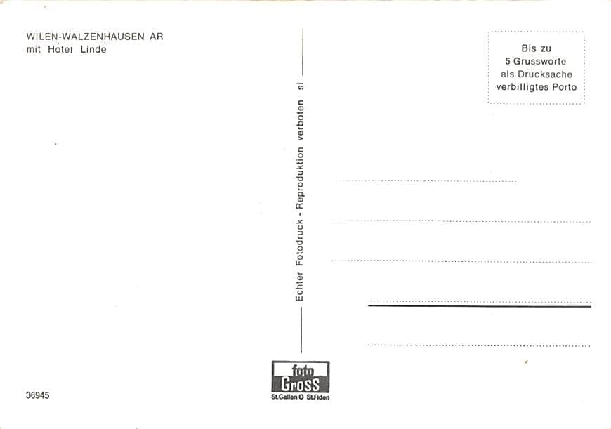 Walzenhausen, Wilen, mit Hotel Linde