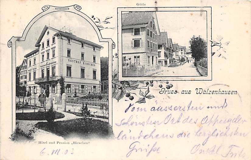 Walzenhausen, Gruss aus Walzenhausen