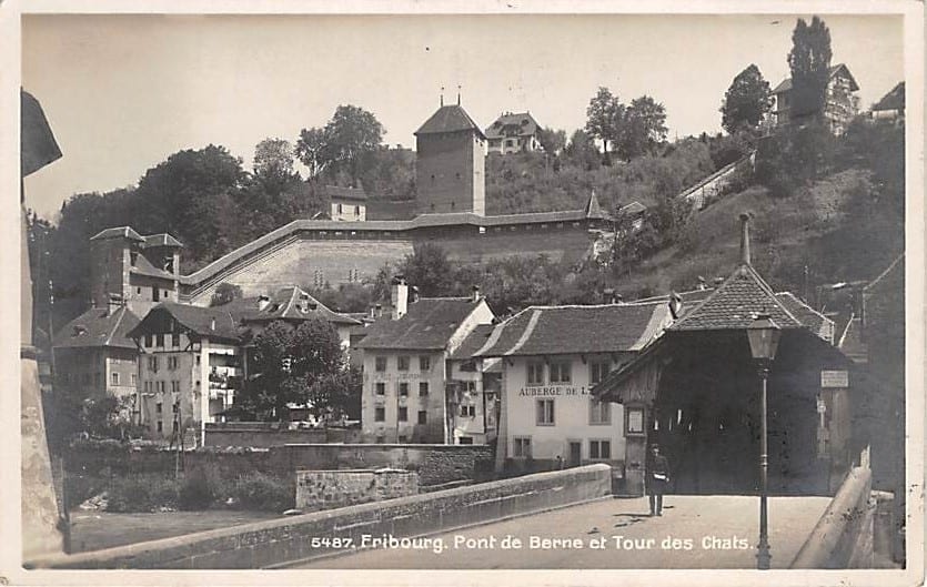 Freiburg, Pont de Berne et Tour des Chats
