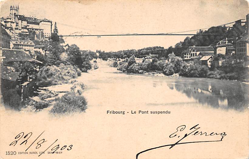 Freiburg, Le Pont suspendu